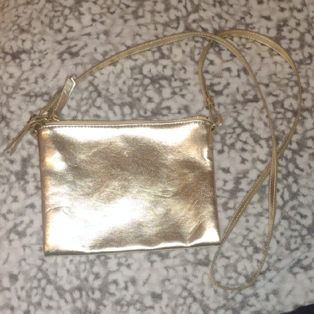 Gold Crossbody Bag